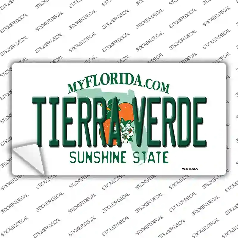 LP-11768s-L Tierra Verde Florida Novelty Sticker Decal, Large