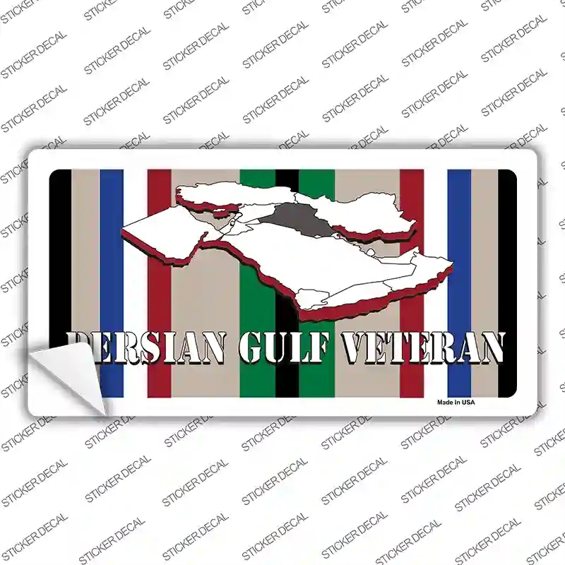 LP-117s-S Persian Gulf Veteran Novelty Sticker Decal, Small