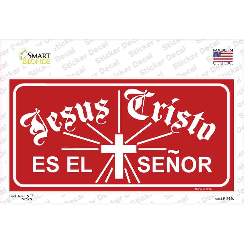 LP-244s-M Jesus Cristo Vanity Novelty Sticker Decal, Medium