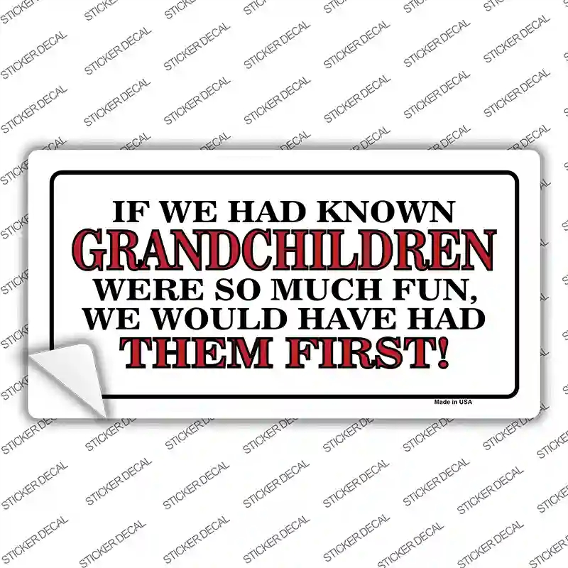 LP-272s-S Grandchildren First Novelty Sticker Decal, Small