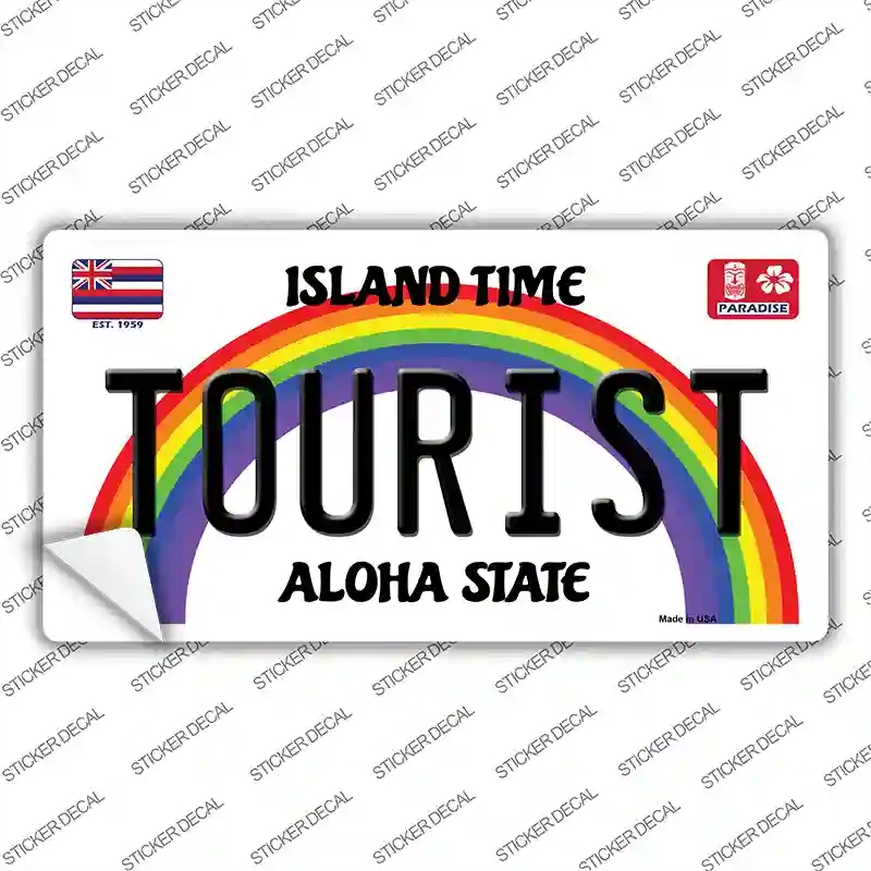 LP-12590s-L Tourist Hawaii Novelty Sticker Decal, Large