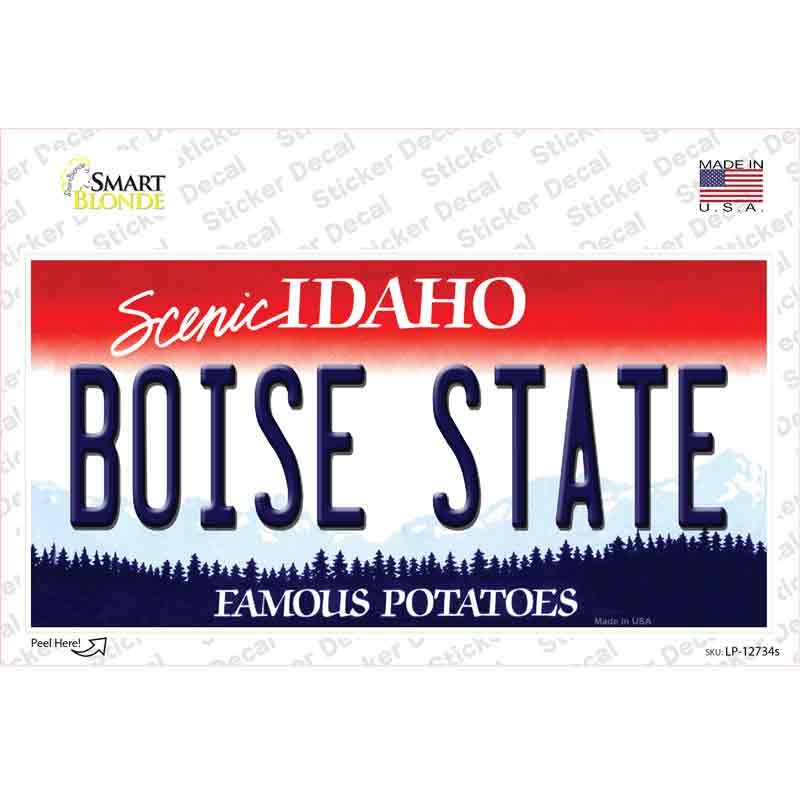 LP-12734s-M Boise State Novelty Sticker Decal, Medium