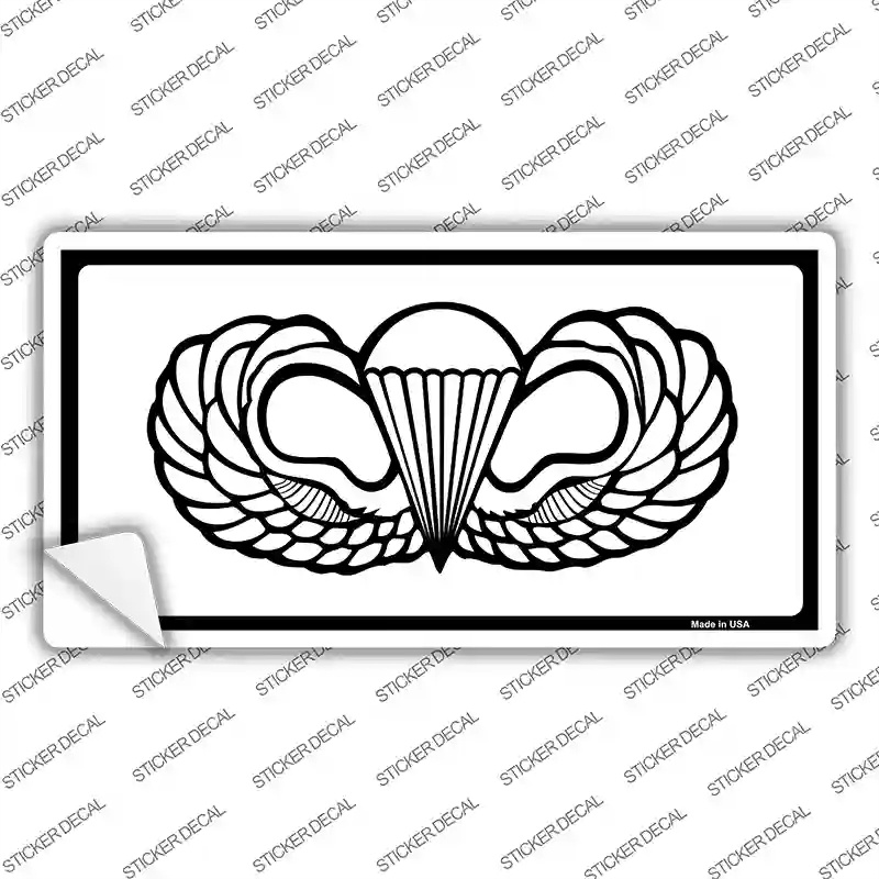 LP-127s-S Parachute decal Novelty Sticker Decal, Small