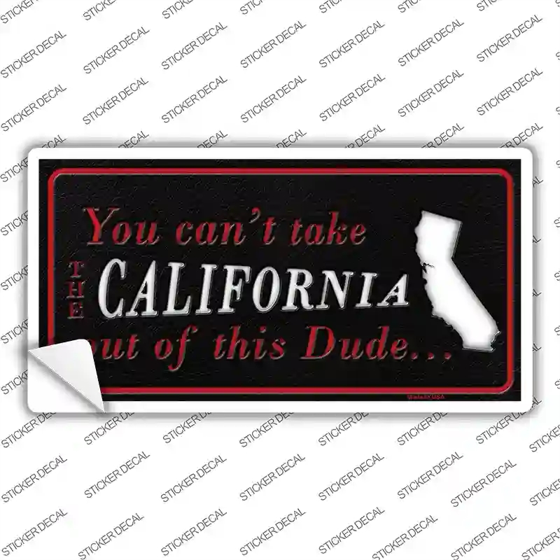 LP-11259s-L California Dude Novelty Sticker Decal, Large