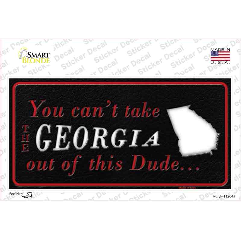 LP-11264s-M Georgia Dude Novelty Sticker Decal, Medium
