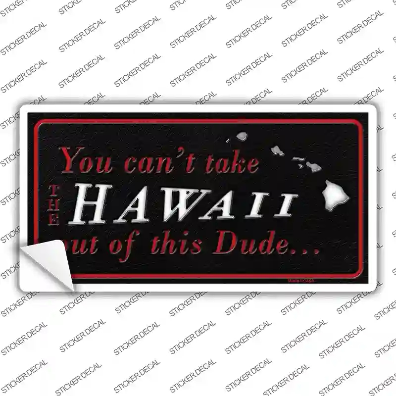 LP-11265s-XL Hawaii Dude Novelty Sticker Decal, Extra Large