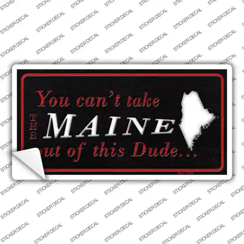 LP-11273s-S Maine Dude Novelty Sticker Decal, Small