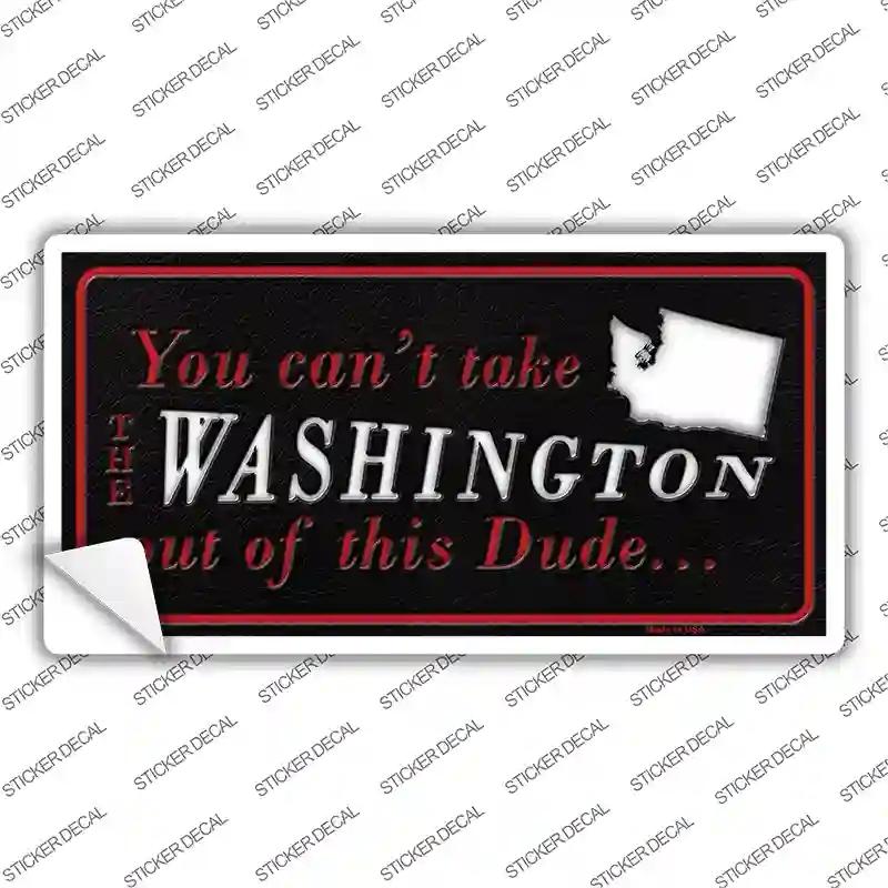 LP-11301s-XL Washington Dude Novelty Sticker Decal, Extra Large