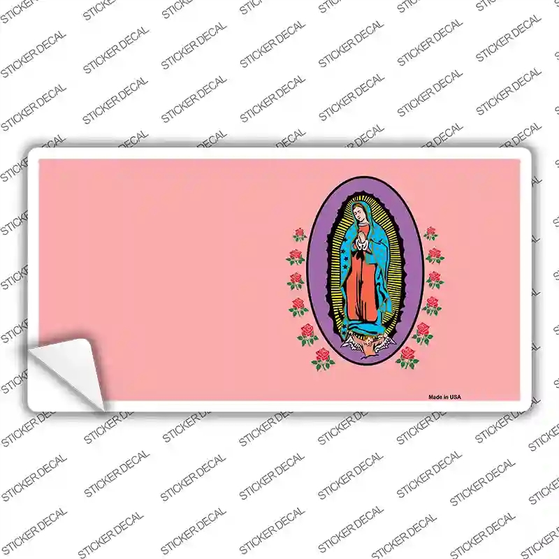 LP-4192s-S Virgin Mary Pink Novelty Sticker Decal, Small
