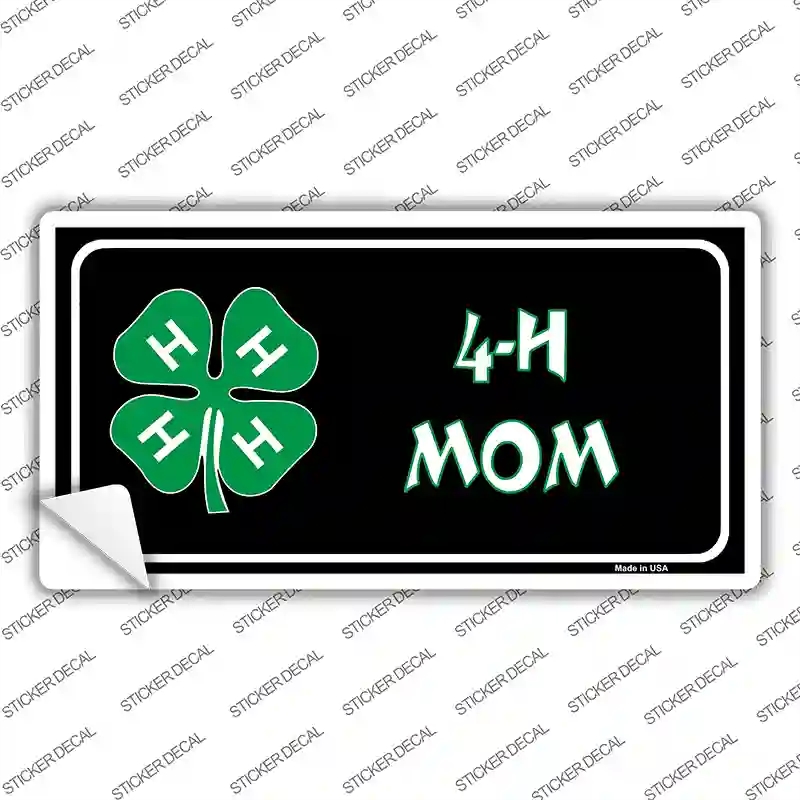 LP-4227s-S 4-H Mom Novelty Sticker Decal, Small