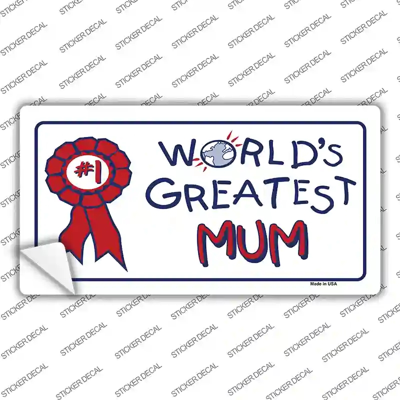 LP-4264s-S Worlds Greatest Mum Novelty Sticker Decal, Small