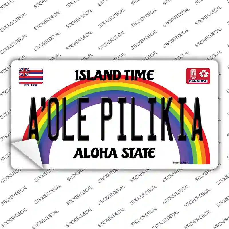 LP-12604s-S A Ole Pilikia Hawaii Novelty Sticker Decal, Small