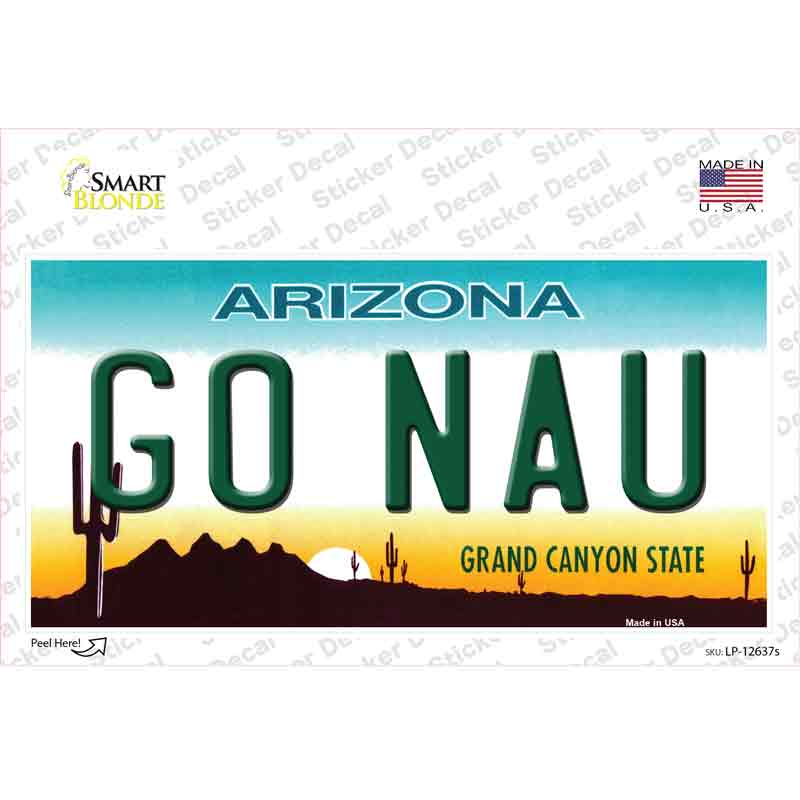 LP-12637s-M Go Northern Arizona Univ Novelty Sticker Decal, Medium