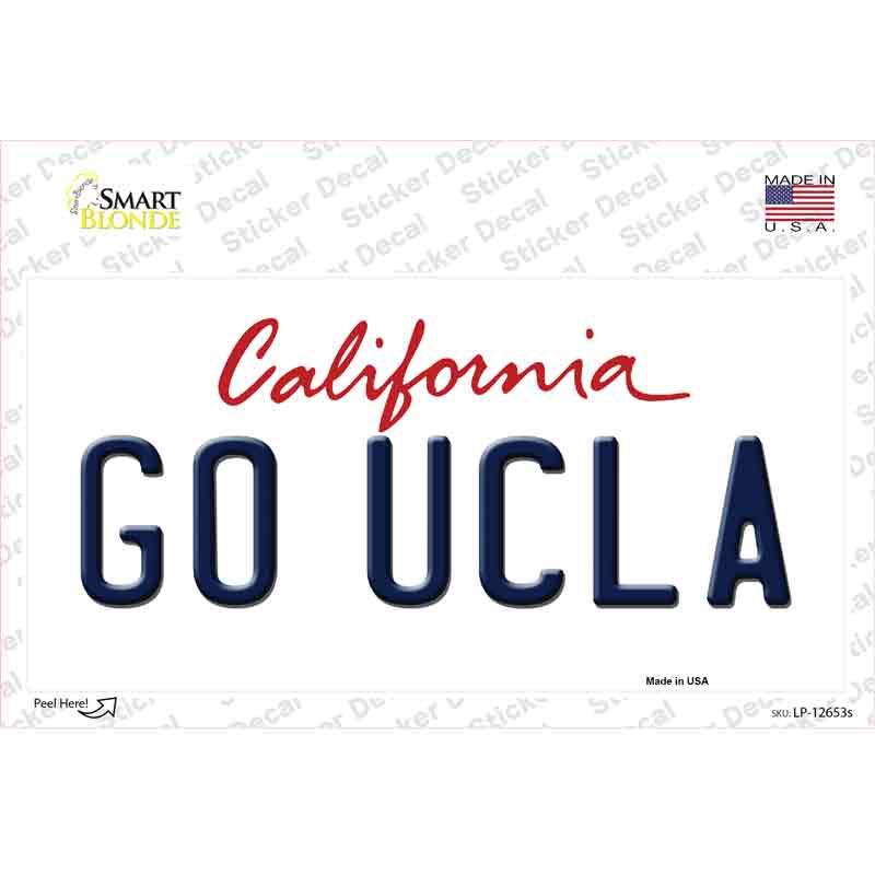 LP-12653s-M Go UCLA Novelty Sticker Decal, Medium