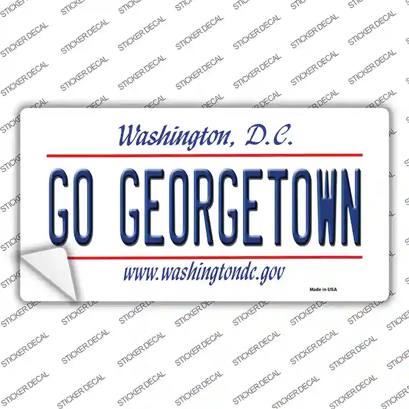 LP-13136s-XL Go Georgetown Novelty Sticker Decal, Extra Large