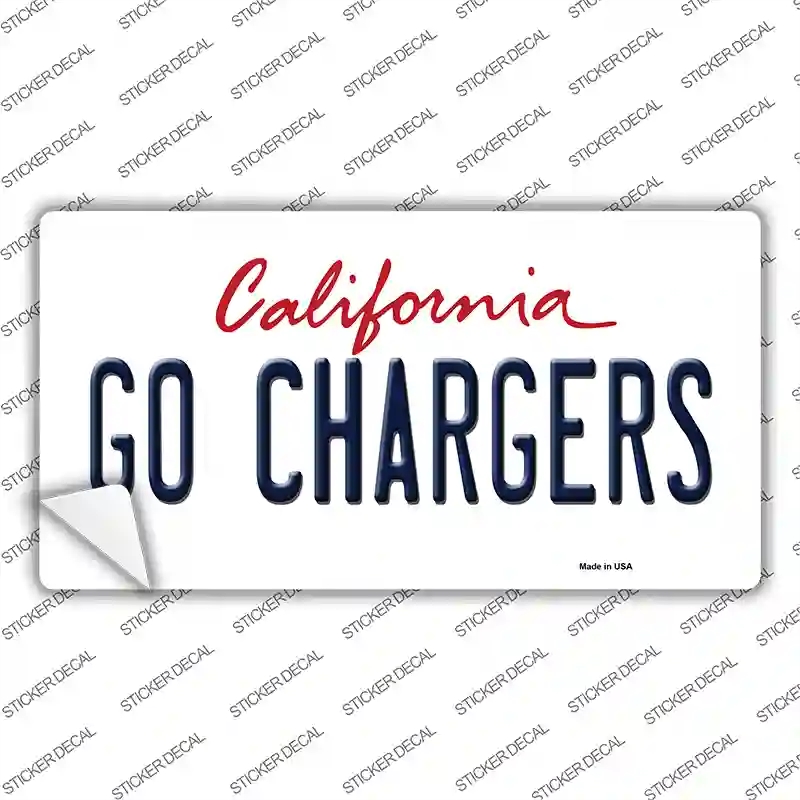 LP-13323s-L Go Chargers Novelty Sticker Decal, Large