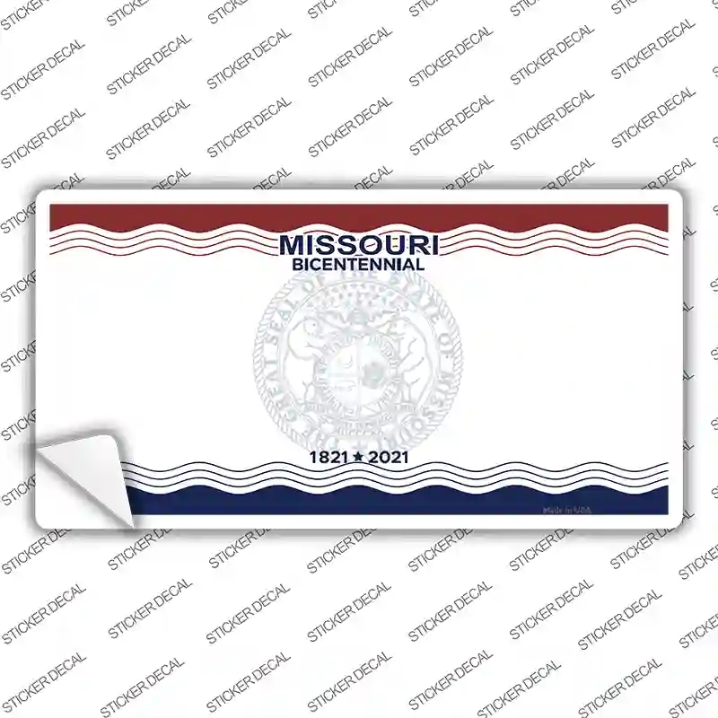 LP-13654s-L Missouri Bicentennial State Blank Novelty Sticker Decal, Large