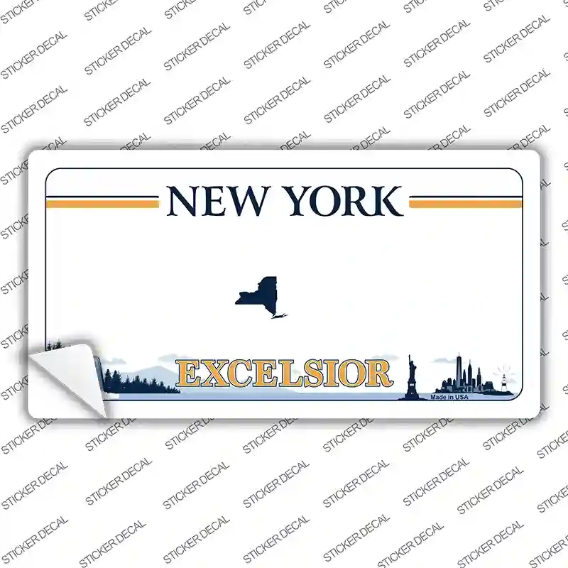 LP-13818s-L Excelsior   York Blank Novelty Sticker Decal, Large