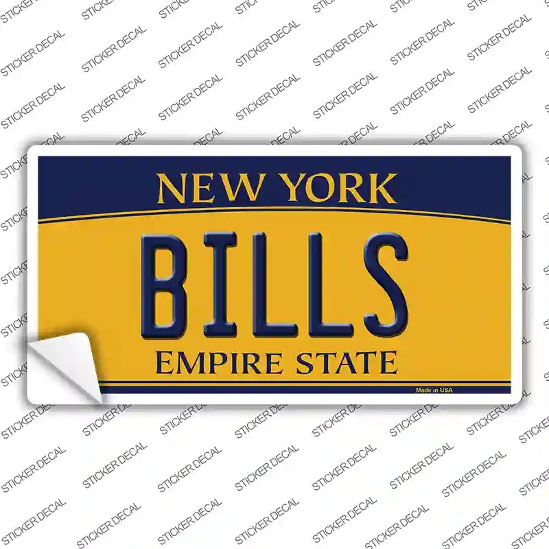 LP-13822s-XL Bills   York Yellow Novelty Sticker Decal, Extra Large