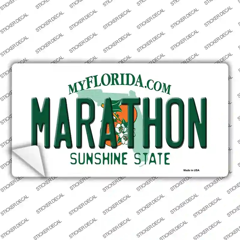 LP-13828s-L Marathon Florida Novelty Sticker Decal, Large