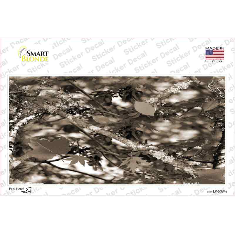LP-5084s-M Leaf Camouflage Novelty Sticker Decal, Medium