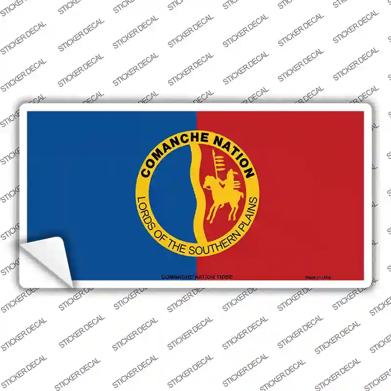 LP-1874s-S Comanche Nation Flag Novelty Sticker Decal, Small