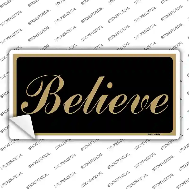 LP-1910s-S Believe Novelty Sticker Decal, Small