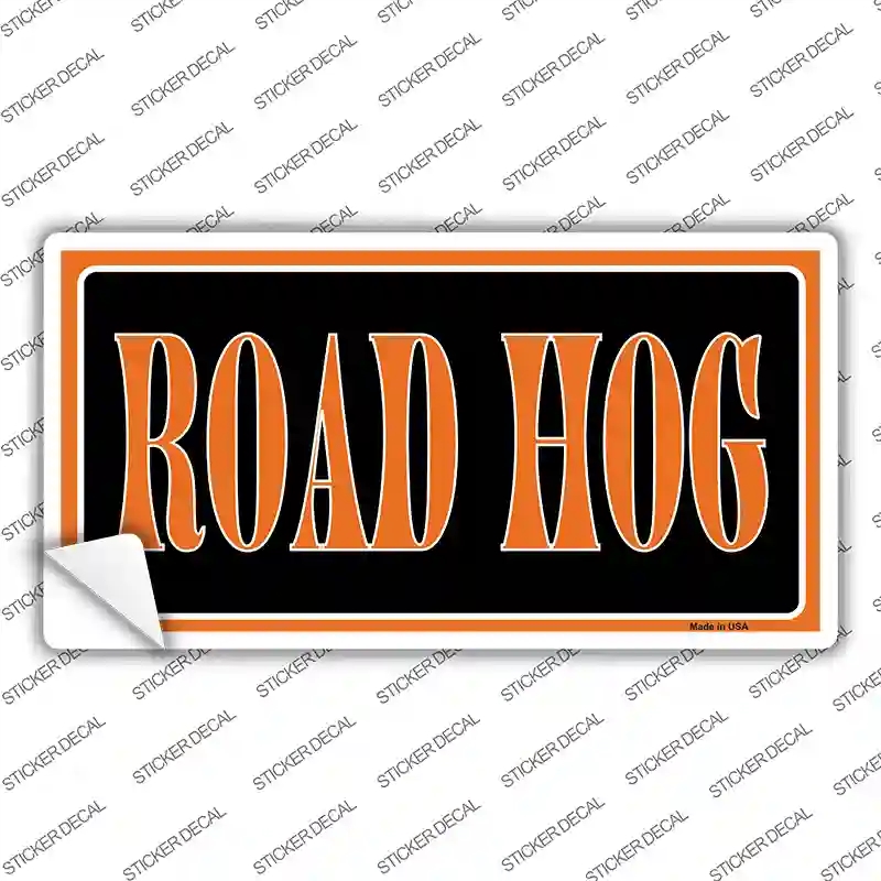 LP-1912s-S Road Hog Novelty Sticker Decal, Small