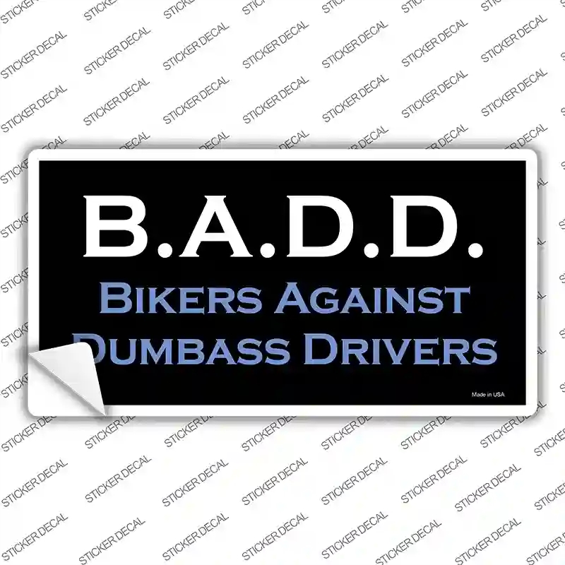 LP-2003s-XL B.A.D.D. Novelty Sticker Decal, Extra Large