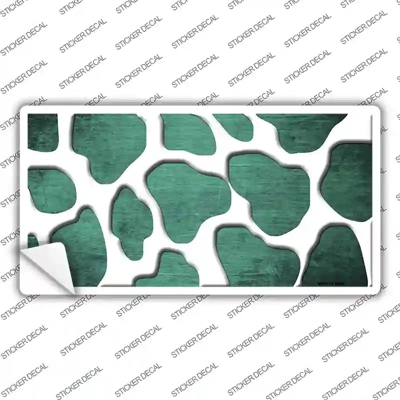 LP-7021s-L Mint White Giraffe Oil Rubbed Novelty Sticker Decal, Large