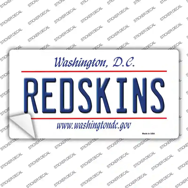 LP-2062s-L Redskins Washington State Novelty Sticker Decal, Large