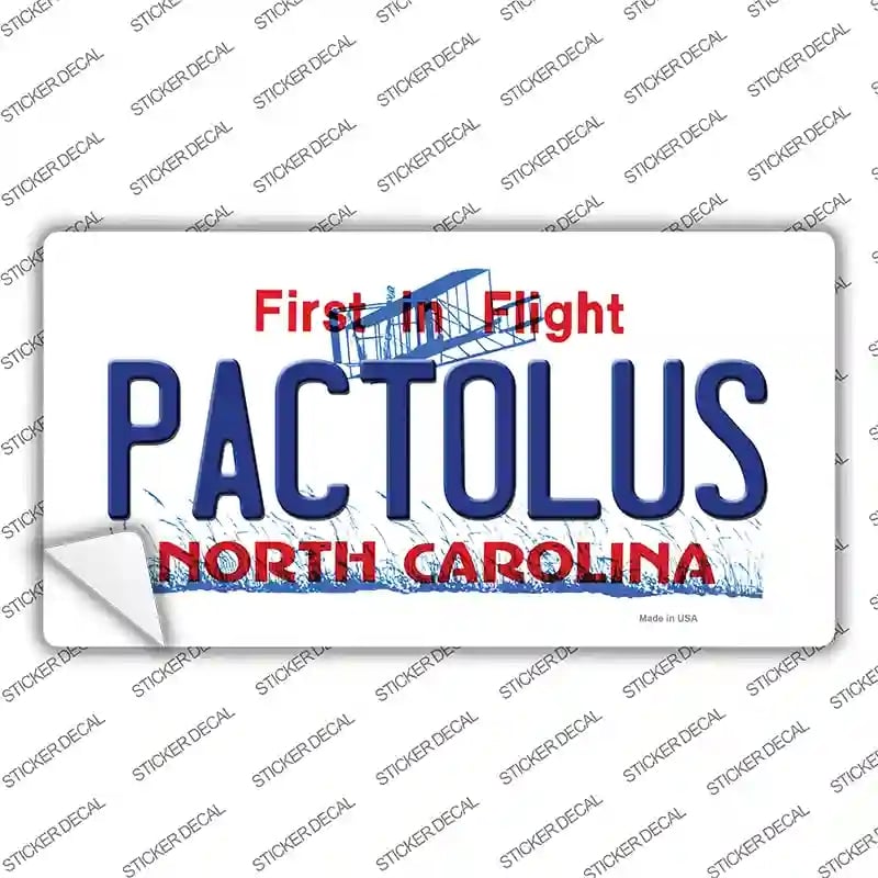 LP-12089s-XL Pactolus North Carolina State Novelty Sticker Decal, Extra Large