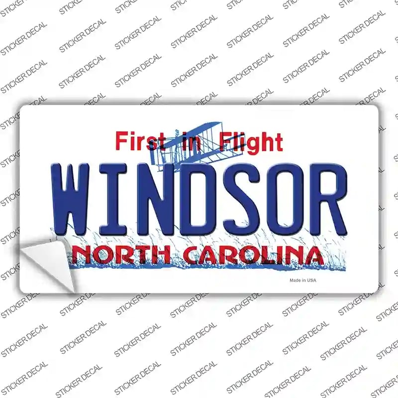 LP-12115s-XL Windsor North Carolina State Novelty Sticker Decal, Extra Large