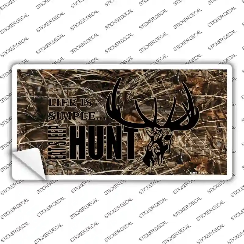 LP-5263s-XL Eat Sleep Hunt Novelty Sticker Decal, Extra Large