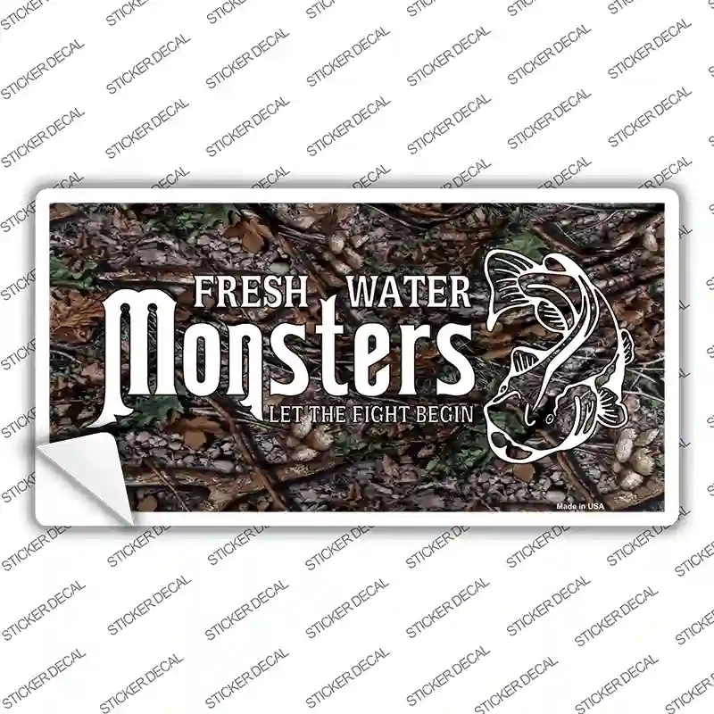 LP-5273s-XL Fresh Water Monsters Novelty Sticker Decal, Extra Large