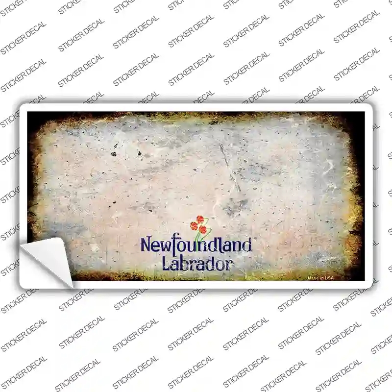LP-8172s-L   Foundland Rusty Novelty Sticker Decal, Large