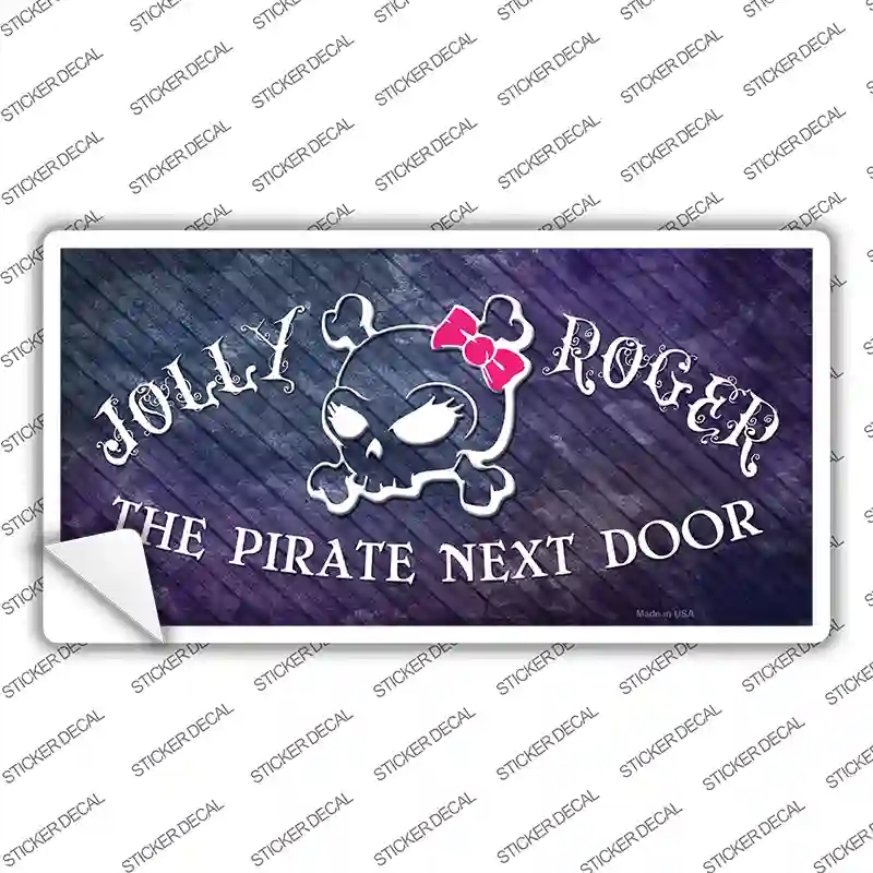 LP-8221s-S The Pirate Next Door Novelty Sticker Decal, Small