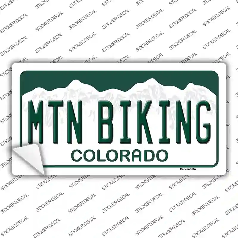 LP-8245s-S Mtn Biking Colorado Novelty Sticker Decal, Small