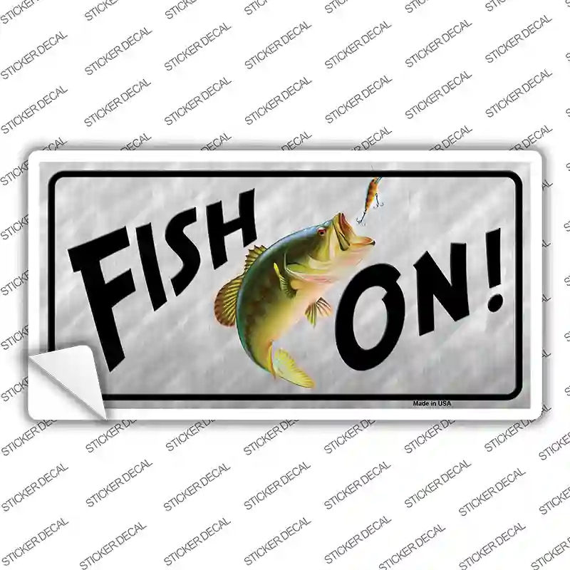 LP-8336s-XL Fish on Novelty Sticker Decal, Extra Large
