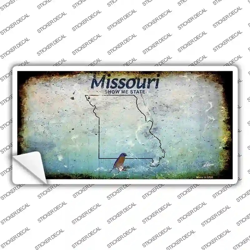 LP-8216s-XL Missouri Rusty Novelty Sticker Decal, Extra Large