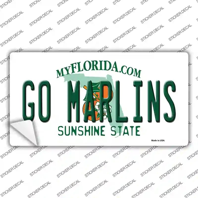 LP-13367s-XL Go Marlins Novelty Sticker Decal, Extra Large