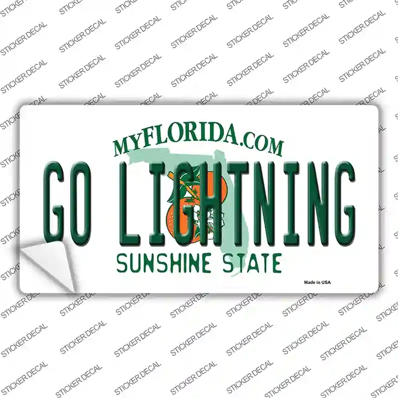 LP-13375s-L Go Lightning Novelty Sticker Decal, Large