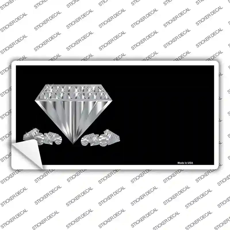 LP-4211s-S Diamonds Offset Novelty Sticker Decal, Small