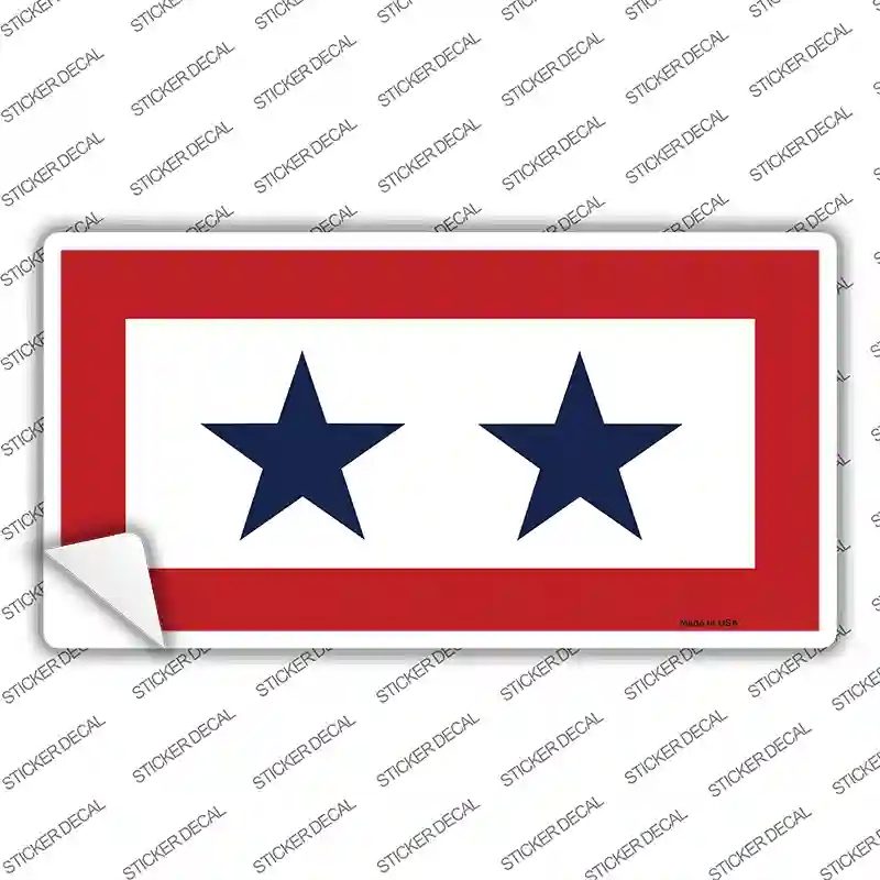 LP-1449s-XL Blue Star Two Novelty Sticker Decal, Extra Large