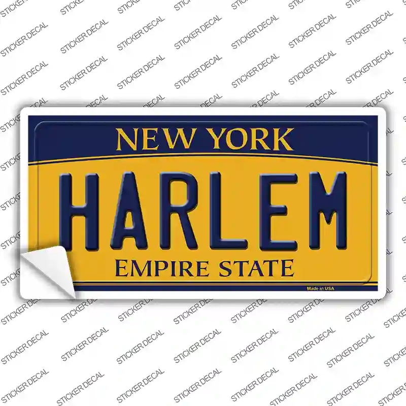 LP-8943s-L Harlem   York Novelty Sticker Decal, Large