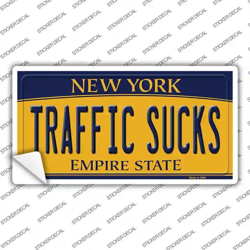 LP-8976s-S Traffic Sucks   York Novelty Sticker Decal, Small