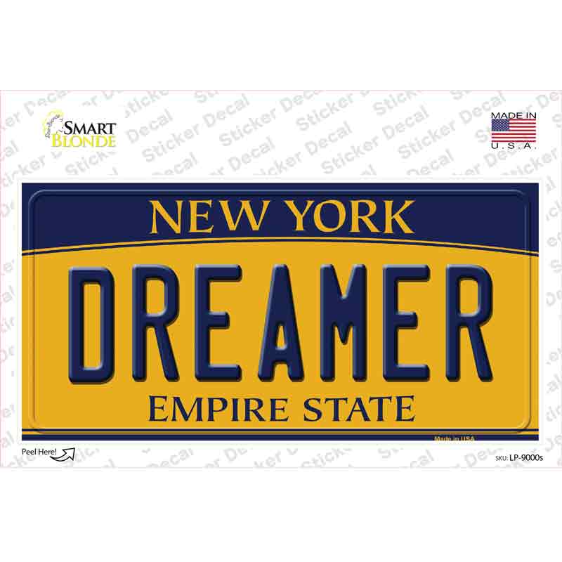 LP-9000s-M Dreamer   York Novelty Sticker Decal, Medium