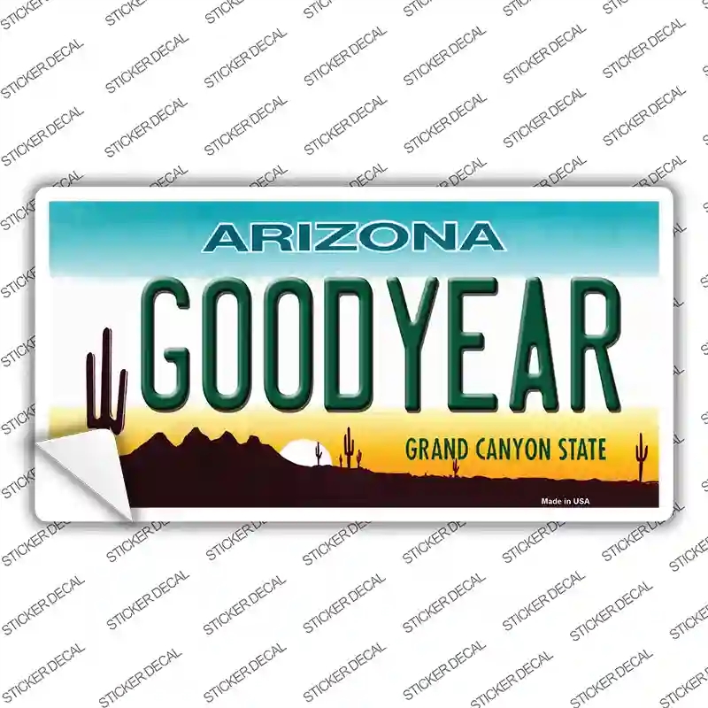 LP-8654s-XL Goodyear Arizona Novelty Sticker Decal, Extra Large