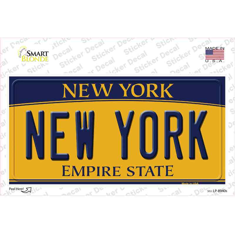 LP-8940s-M   York Novelty Sticker Decal, Medium