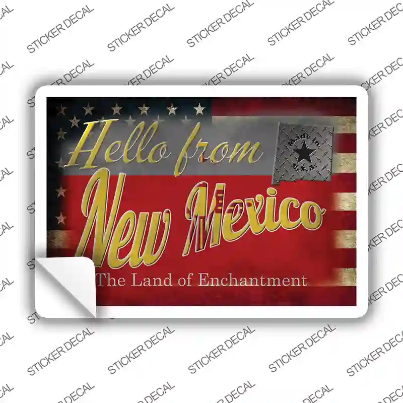 PC-031s-XL Hello From   Mexico Novelty Postcard Sticker Decals, Extra Large
